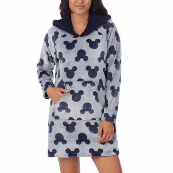 Nwt Disney Mickey Mouse Fleece Lounge Hoodie - Picture 5 of 14